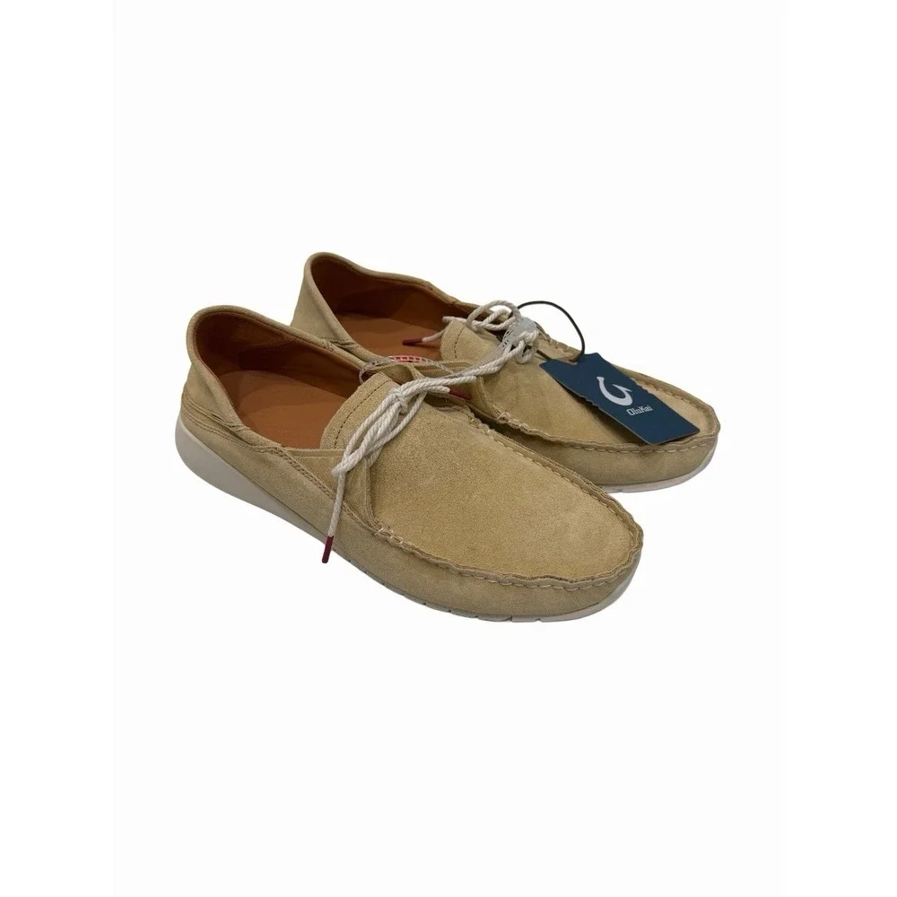 Olukai Men's Ka'a Driver Suede In Golden Sand Golden Sand Size 11 NWT
